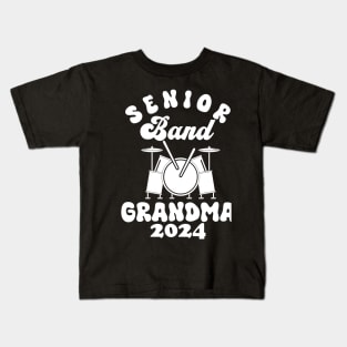 senior Band Grandma 2024 Funny grandma Kids T-Shirt